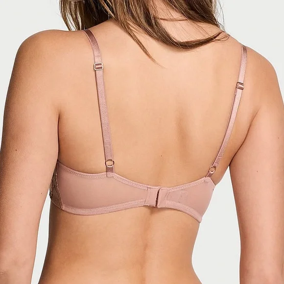 NWT V Secret VERY SEXY Bombshell Add-2-Cups Stardust Embroidery Push-Up Bra 34D